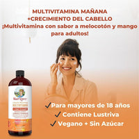 Multivitamínico Líquido MaryRuth’s x 887 ml – Cabello y Piel Radiante 🍑💆♀️