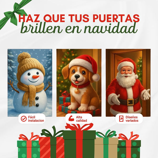 Fundas Navideñas Premium™ - Dale magia a tu puerta 🎄🚪