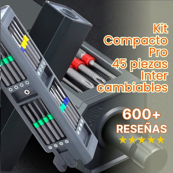 Kit Compacto Pro - 45 piezas Intercambiables