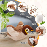 Pajarito BirdPlay Diversión Felpuda para tu Gato