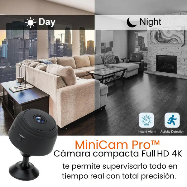 MiniCam Pro – Cámara compacta Full HD 4K 📷✨