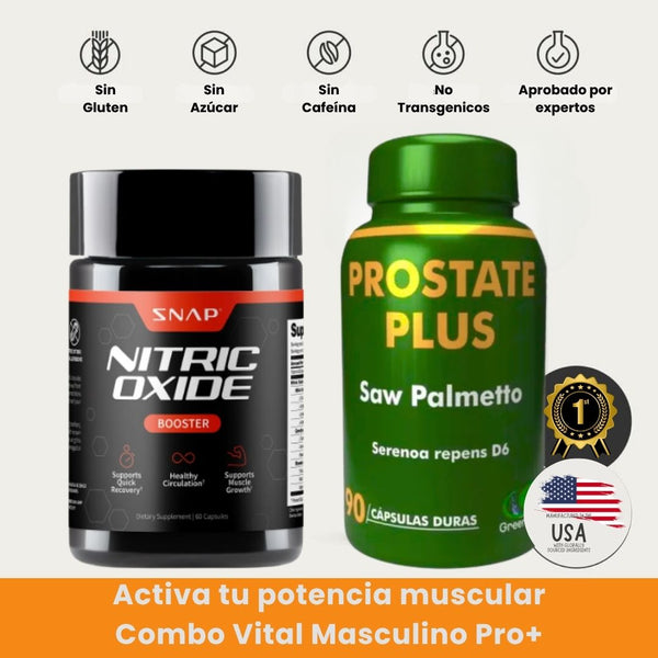 Combo Vital Masculino Pro + 🧔🏻💪 – Energía, próstata y potencia