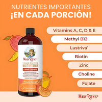 Multivitamínico Líquido MaryRuth’s x 887 ml – Cabello y Piel Radiante 🍑💆♀️