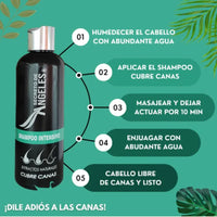 Shampoo Angeles Cubrecanas + 2 OBSEQUIO 🖤🧔🏻♀️
