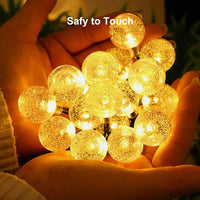 Luces LED de Bolitas Solares – sin cables ni consumo de energía 🌟