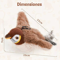 Pajarito BirdPlay Diversión Felpuda para tu Gato
