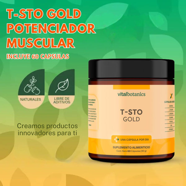 T-STO GOLD Potenciador Muscular💊✨