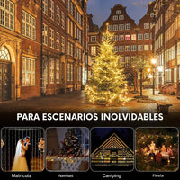 Luces Solar Navideñas™ 10m – Magia nocturna