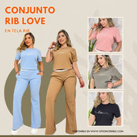 Conjunto Rib Love 💖✨