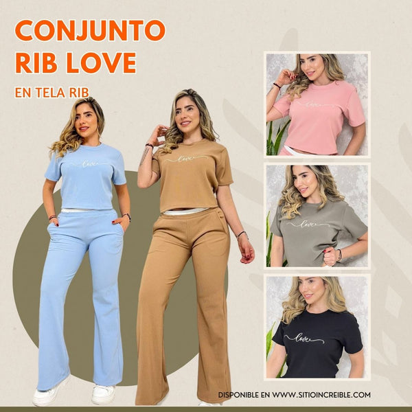 Conjunto Rib Love 💖✨