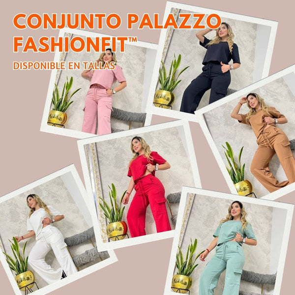 Conjunto Palazzo FashionFit™ 🍑🌸