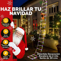 Noel Lights™ - Escalera Navideña con Papá Noel 🎅🎄