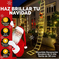 Noel Lights™ - Escalera Navideña con Papá Noel 🎅🎄