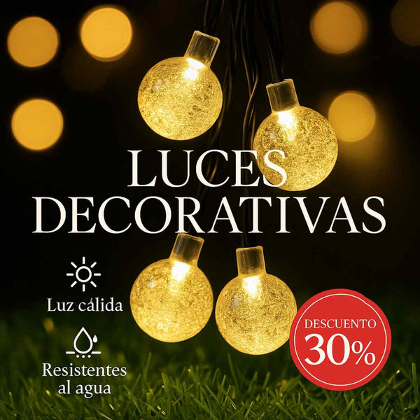 Luces LED de Bolitas Solares – sin cables ni consumo de energía 🌟