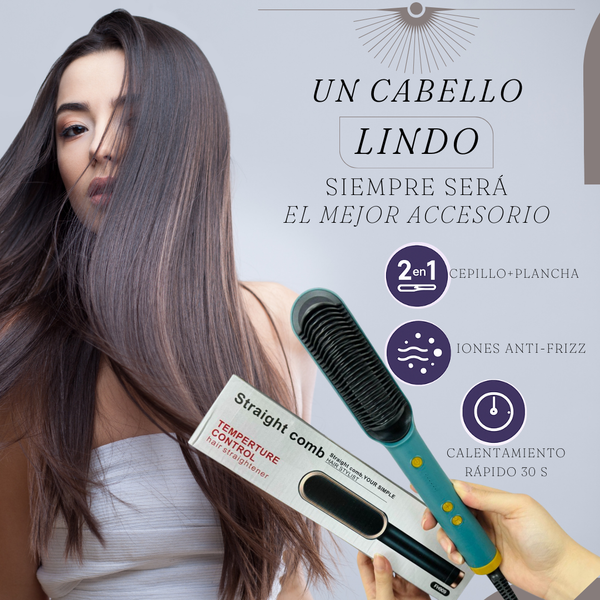 HairMaster Pro 2 en 1™ - Liso Radiante & Sin Frizz en Minutos ✨