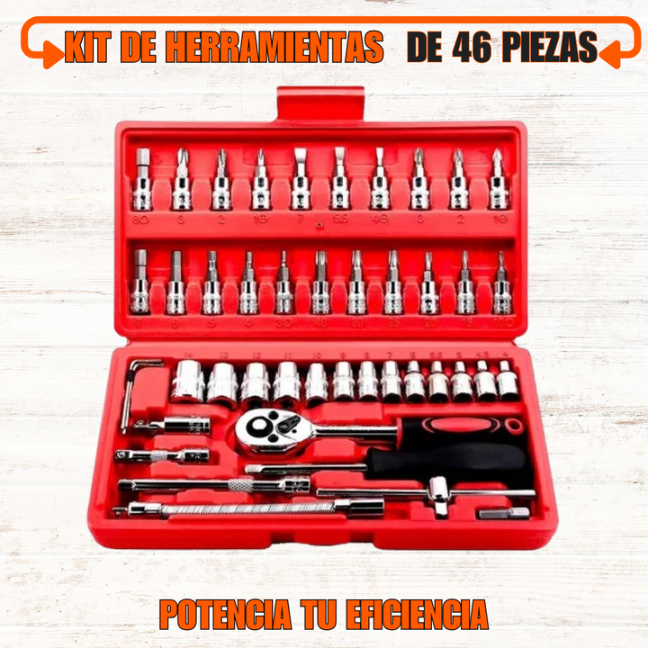 KIT DE HERRAMIENTAS DE 46 PIEZAS 🛠️