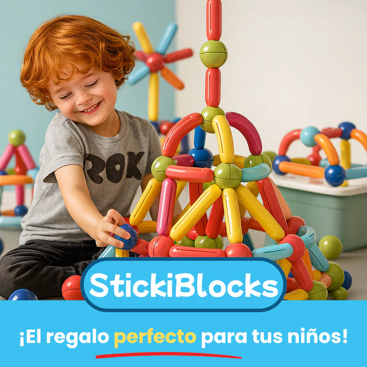 StickiBlocks - Juego de Fichas Magnéticas Premium😄✨