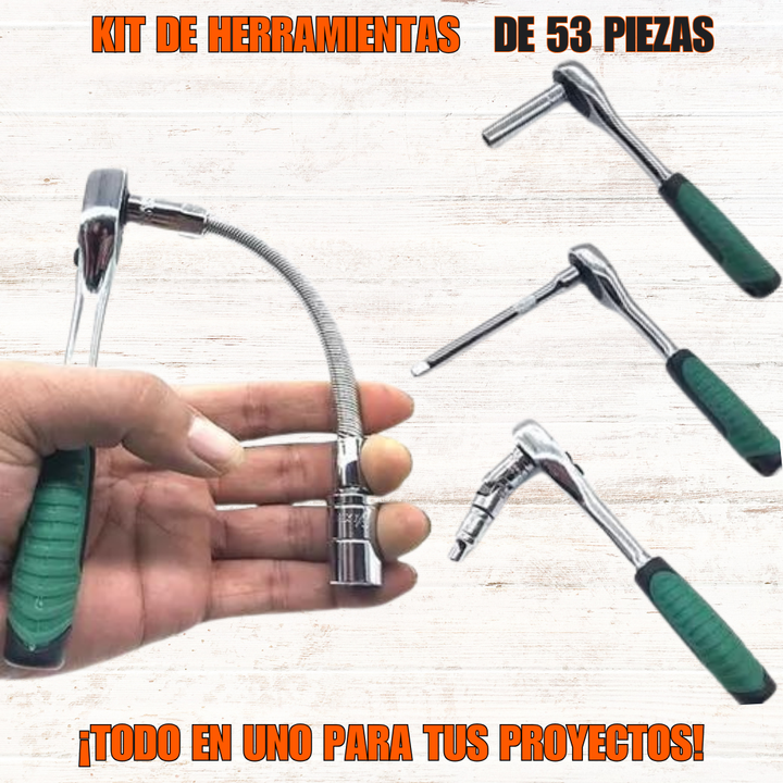 Kit de Rachets de 53 piezas🛠⚙🧰