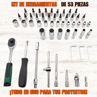 Kit de Rachets de 53 piezas🛠⚙🧰