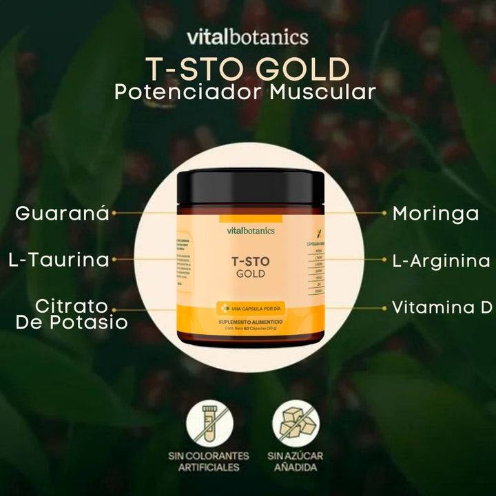 T-STO GOLD Potenciador Muscular💊✨