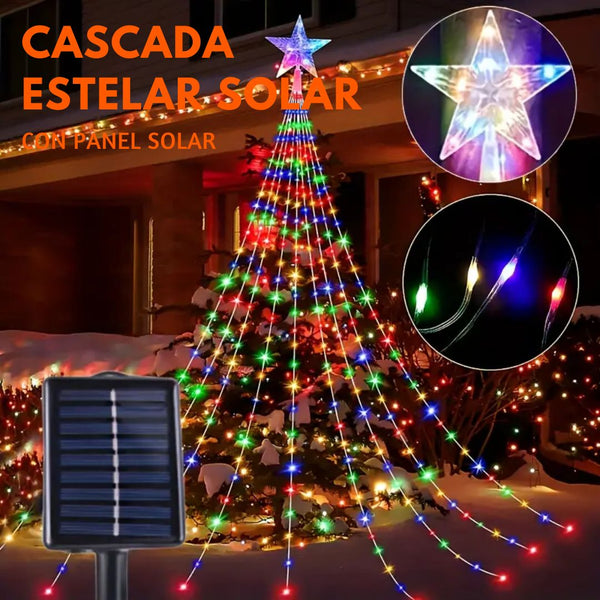 Cascada Estelar solar 2,20 metros🎄🌞