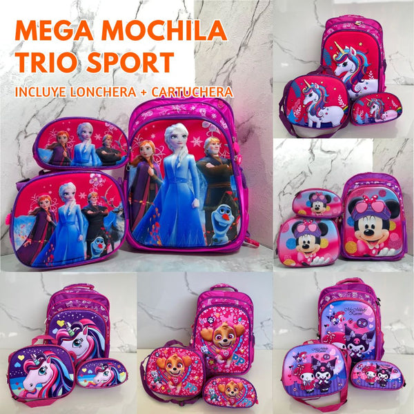 Mochila 3D Escolar Girl- TrioSport™