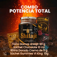 Shilajit + Rhino + Choco + Vi King – Energía, Potencia y Sabor en Cada Goma 💪🔥