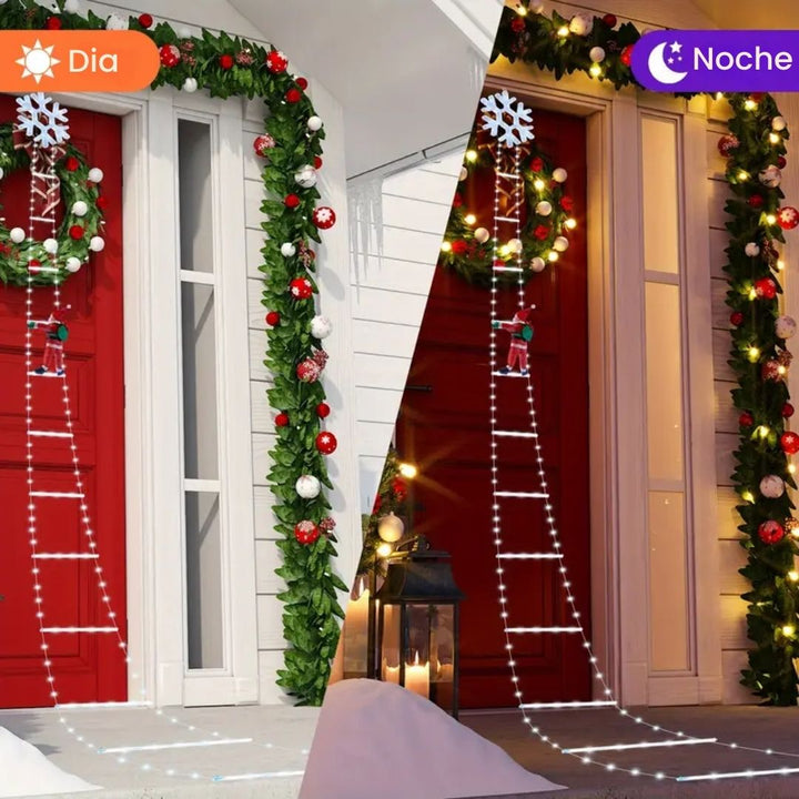 Noel Lights™ - Escalera Navideña con Papá Noel 🎅🎄