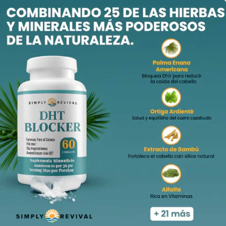 DHT Blocker Anticaída Premium – Cabello Fuerte y Abundante 🧔🏻‍♂️