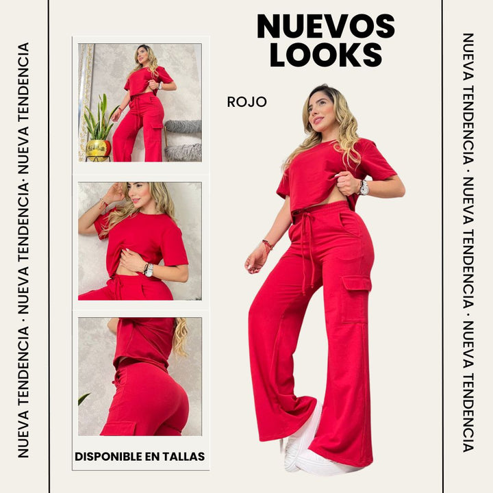 Conjunto Palazzo FashionFit™ 🍑🌸