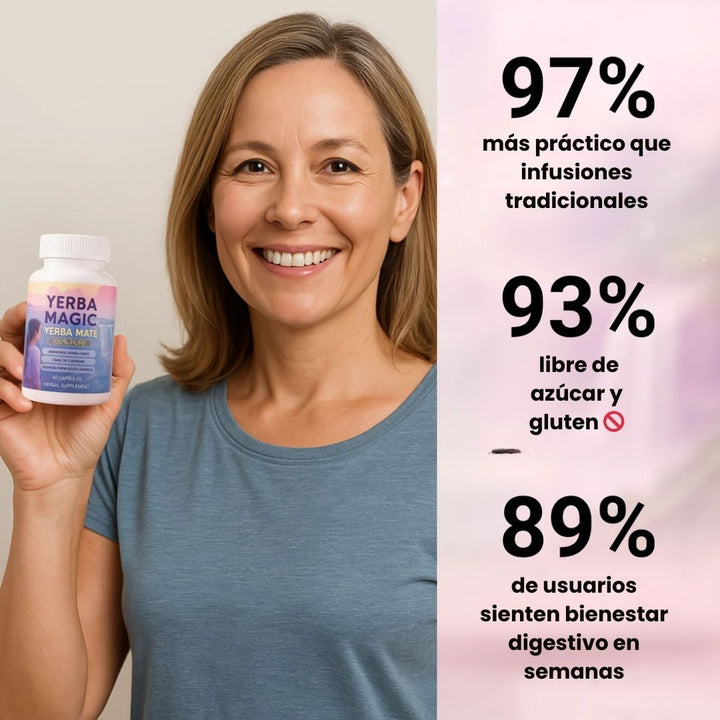 Yerba Magic x 60 Cáps Fórmula Herbal Digestiva  Bienestar Diario