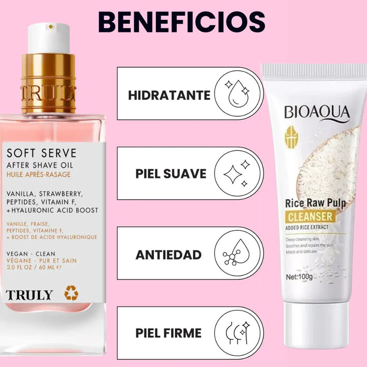 Combo Truly + Jabón de Arroz Bioaqua 🧼🍓