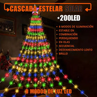 Cascada Estelar solar 2,20 metros🎄🌞