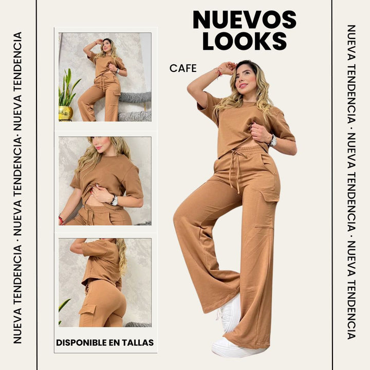 Conjunto Palazzo FashionFit™ 🍑🌸