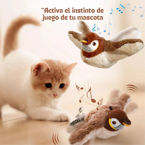 Pajarito BirdPlay Diversión Felpuda para tu Gato