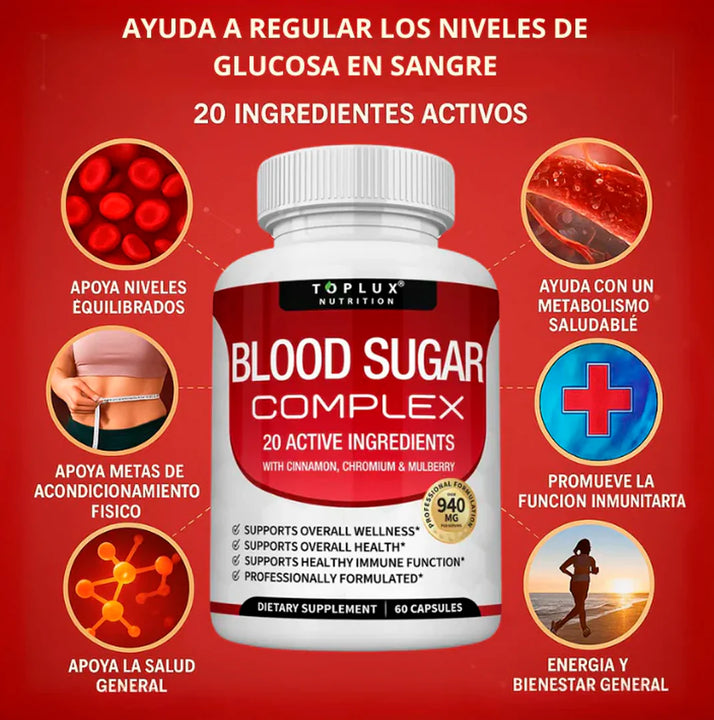 Blood Sugar Complex – Equilibrio Metabólico y Energía Natural🌿🍃