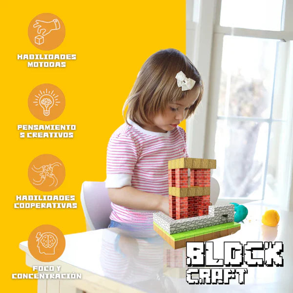 Block Craft™ - Bloques Magnéticos 75 Piezas😄✨