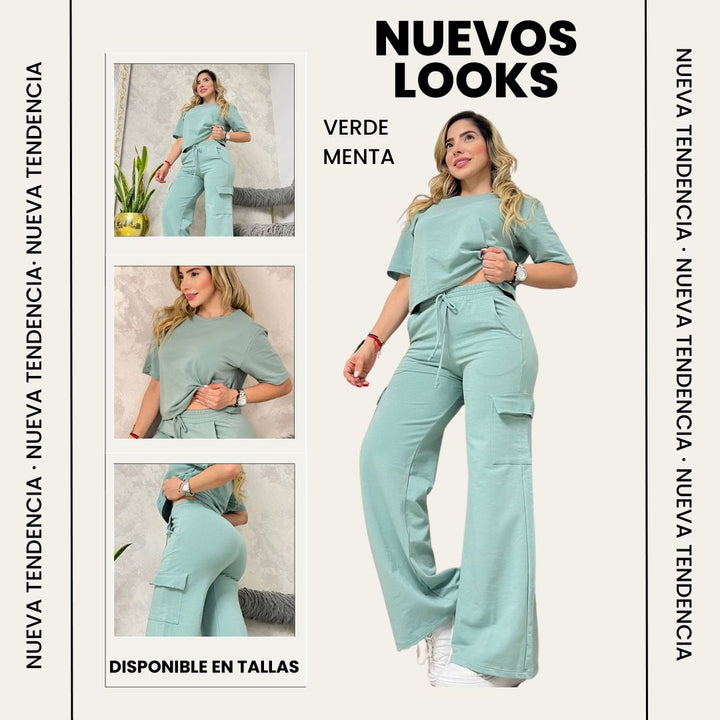 Conjunto Palazzo FashionFit™ 🍑🌸