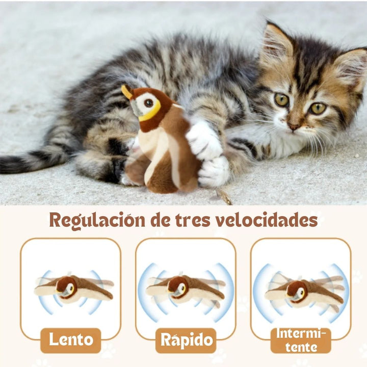 Pajarito BirdPlay Diversión Felpuda para tu Gato