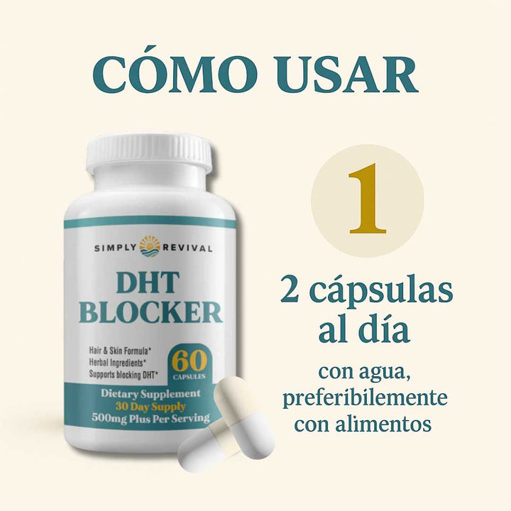 DHT Blocker Anticaída Premium – Cabello Fuerte y Abundante 🧔🏻‍♂️