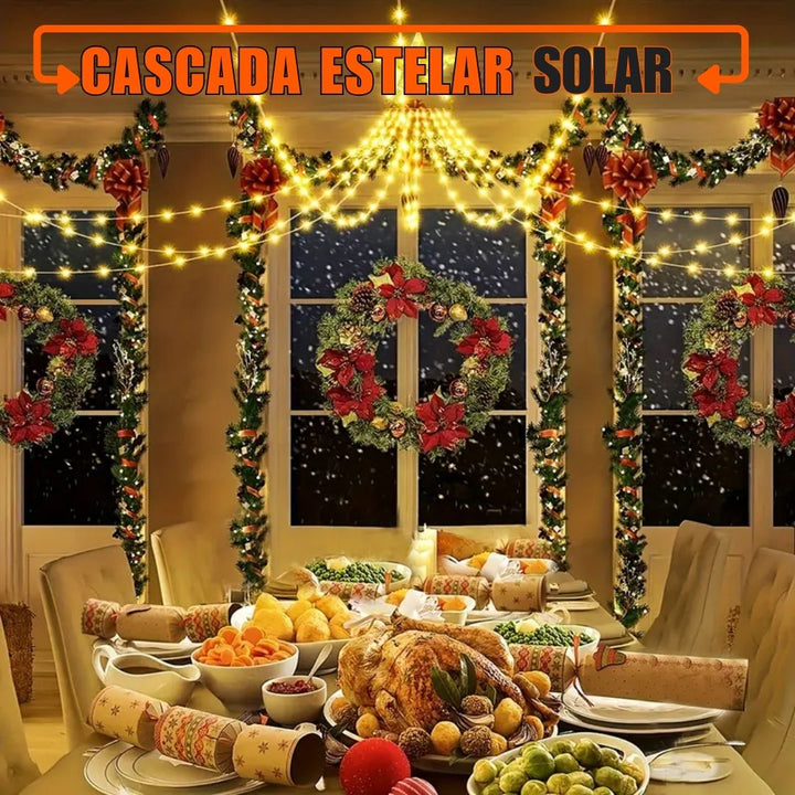 Cascada Estelar solar 2,20 metros🎄🌞