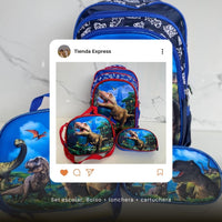 Mochila 3D Escolar - TrioSport™ 🎒🧳