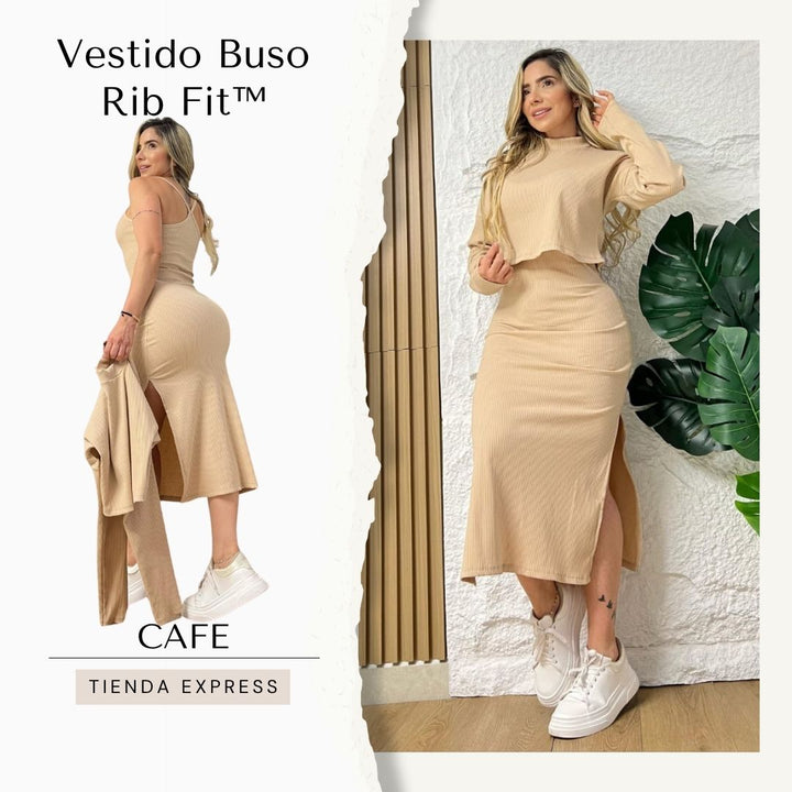 Set Vestido Buso Rib Fit™ 🌸