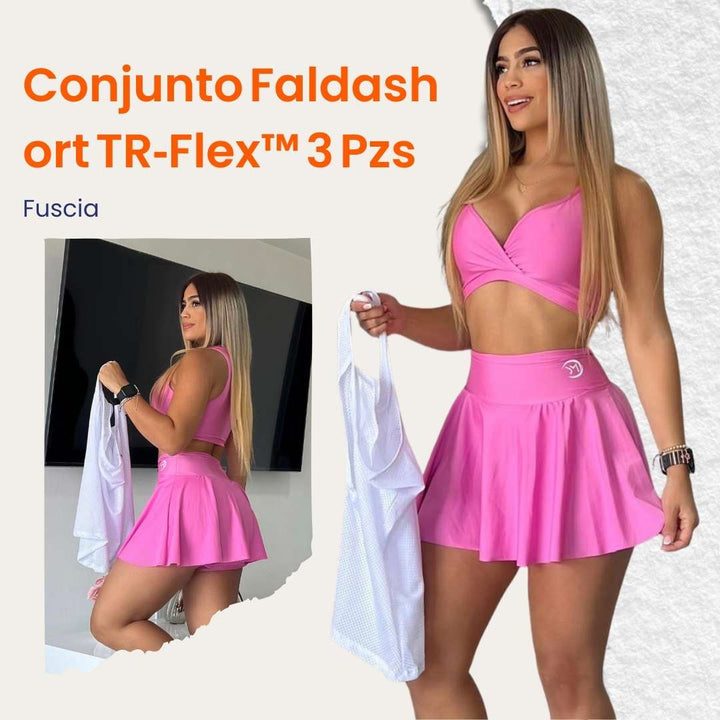 Conjunto Faldashort  TR‑Flex™ 3 Pzs 🔥💪