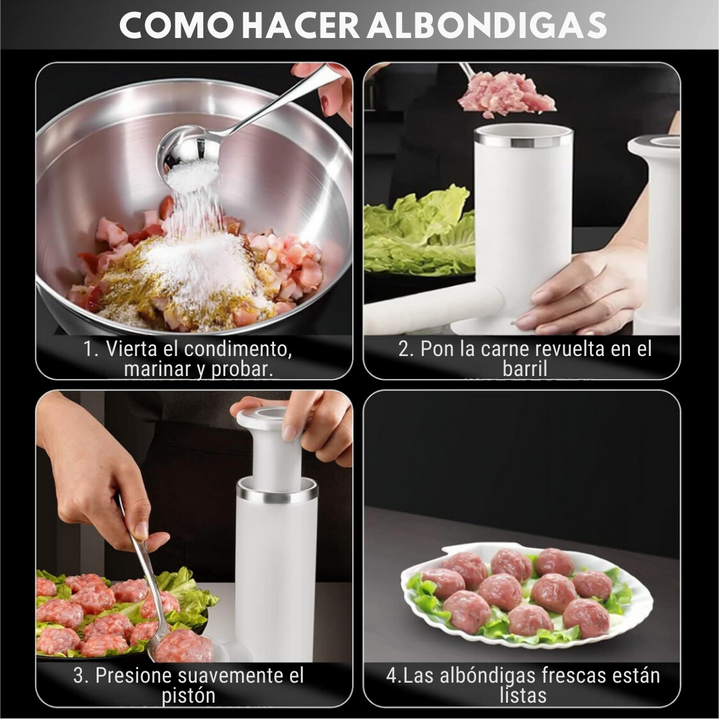 EMBUTIDORA PARA RELLENAS, CHORIZOS, ALBÓNDIGAS Y SIMILARES 🍗🥩