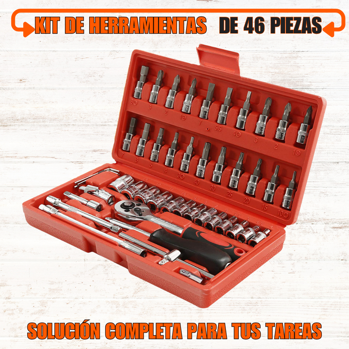 KIT DE HERRAMIENTAS DE 46 PIEZAS 🛠️