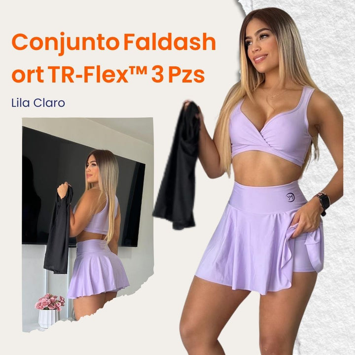 Conjunto Faldashort  TR‑Flex™ 3 Pzs 🔥💪
