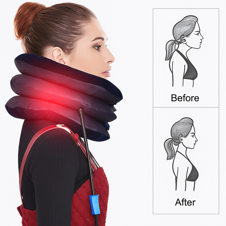 TractiRelax™ CUELLO INFLABLE – Alivio para Dolor Cervical 🤕✨