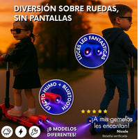 SCOOTER MÁGICO (vapor, luces LED y Bluetooth