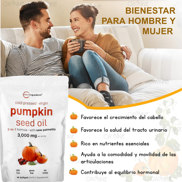 Capsulas de aceite semilla de calabaza🍃✨